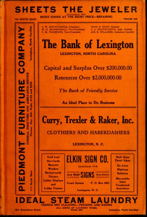 Lexington, N.C. city directory [1925-1926]