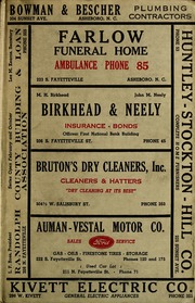 Miller's Asheboro, N.C. city directory [1937-1938]