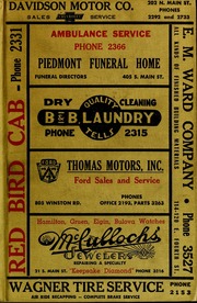 Miller's Lexington, N.C. city directory [1955-1956]