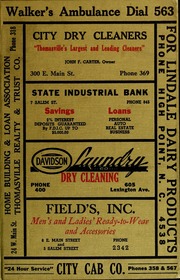 Miller's Thomasville, N.C. city directory [1949-1950]