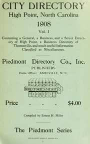 High Point, N.C. city directory [1908]
