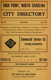 High Point, N.C. city directory [1923-1924]