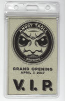 Angry Troll Brewing V.I.P. pass for grand opening