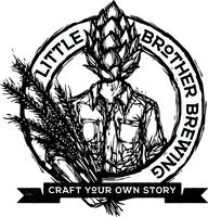 Little Brother Brewing Co.primary logo with seal and tagline