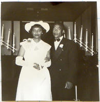 Hyla Bynum and Frederick A. Cundiff on their wedding day