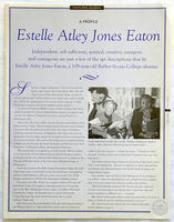 A profile: Estelle Atley Jones Eaton