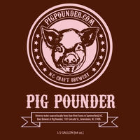 Pig Pounder Brewery Front [1/2 gallon label]