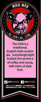 Pig Pounder Brewery Mild Mud Session Ale About [1/2 gallon label]