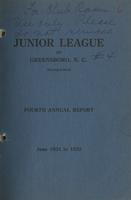 Annual report of the Junior League of Greensboro, 1931-1932