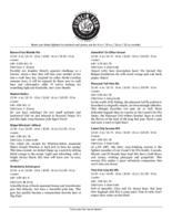 Fiddlin' Fish Brewing Company beer menu, October 1, 2018