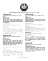 Fiddlin' Fish Brewing Company beer menu, January 28, 2019