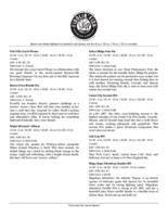 Fiddlin' Fish Brewing Company beer menu, February 27, 2019