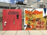 Protest art in downtown Durham, North Carolina