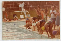 Swim meet at Green Valley Pool, 1980