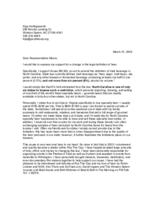 Letter to Rep. Moore
