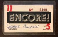 Encore membership card