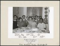 Deborah Barnes's birthday party, 1962