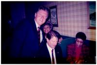 Bill Clinton and Al Gore with Jamesena Watkins and Jean Swann