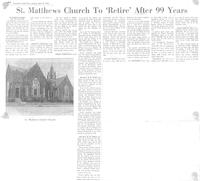 St. Matthews Church to 'retire' after 99 years