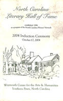 North Carolina Literary Hall of Fame 2004 induction ceremony [for James Ephraim McGirt]