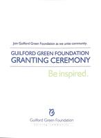 Guilford Green Foundation 2015 Granting Ceremony invitation
