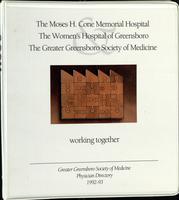 Greater Greensboro Society of Medicine physician directory 1992-93