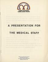 A presentation for the medical staff