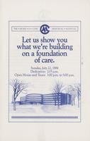 Informative pamphlet about Moses H. Cone Memorial Hospital Addition