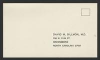 Greensboro Academy of Medicine correspondence 1975
