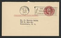 Greensboro Academy of Medicine correspondence 1955