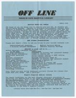 Off line [April 1995]