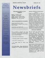 Medical/dental staff newsbriefs [February 1995]
