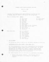 Meeting Minutes and administrator's narrative [March 1985]