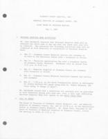 Meeting Minutes and administrator's narrative [May 1985]