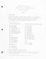 Meeting Minutes and administrator's narrative [July 1985]
