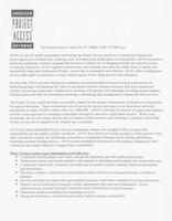 Project Access information sheet