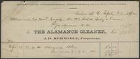 Invoices to the Alamance Gleaner