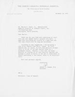 Letter to Marvin E. Yount, Jr. from Robert R. Cadmus, M.D. and handwritten memo from M.A. Rhyne