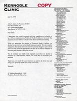 Letter from G.W. Kernodle to Allen Gant