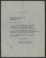 World War II -- Recognition Day -- Correspondence -- War Dept.