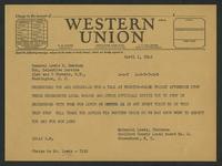 World War II -- Selective Service -- Correspondence -- National Headquarters