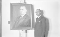 Henry Clinton Taylor with a portrait