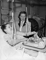 Betty Smith with polio victim