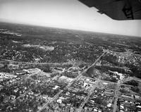 Aerial view of Moses H. Cone Memorial Hospital site