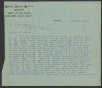 Correspondence -- Askin, Harry to William Sidney Porter (1908-1909)