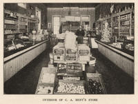 Interior of C.A. Bent's store