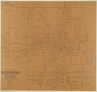 Map of the city of Greensboro, Guilford Co., North Carolina : from actual surveys and records