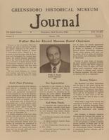 Greensboro Historical Museum journal [Summer 1975]