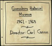 Greensboro Historical Museum 1961-1963