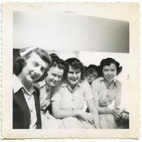 Alice Hixon with other nurses